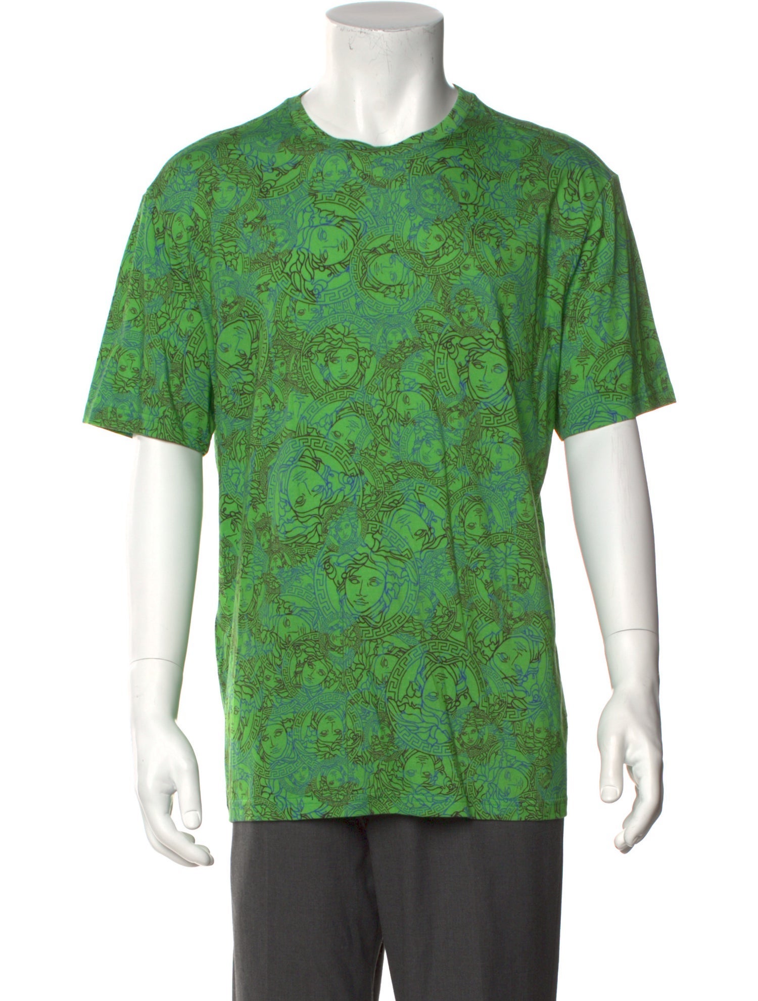 Versace Printed Crew Neck T-Shirt