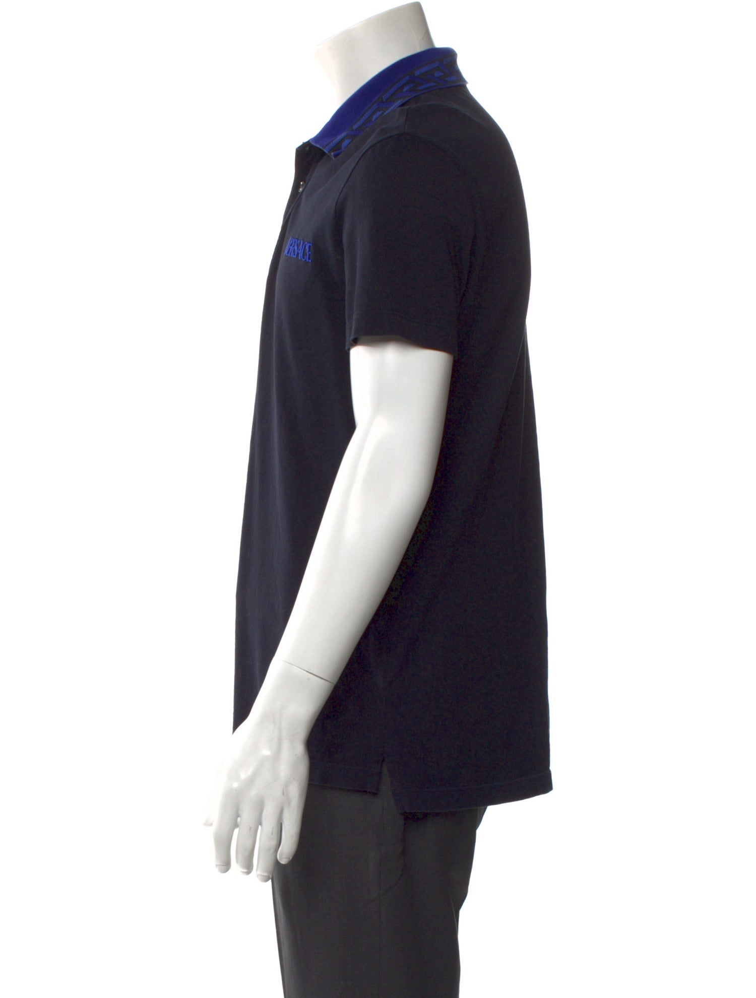 Versace Medusa Insignia Crew Neck Polo Shirt