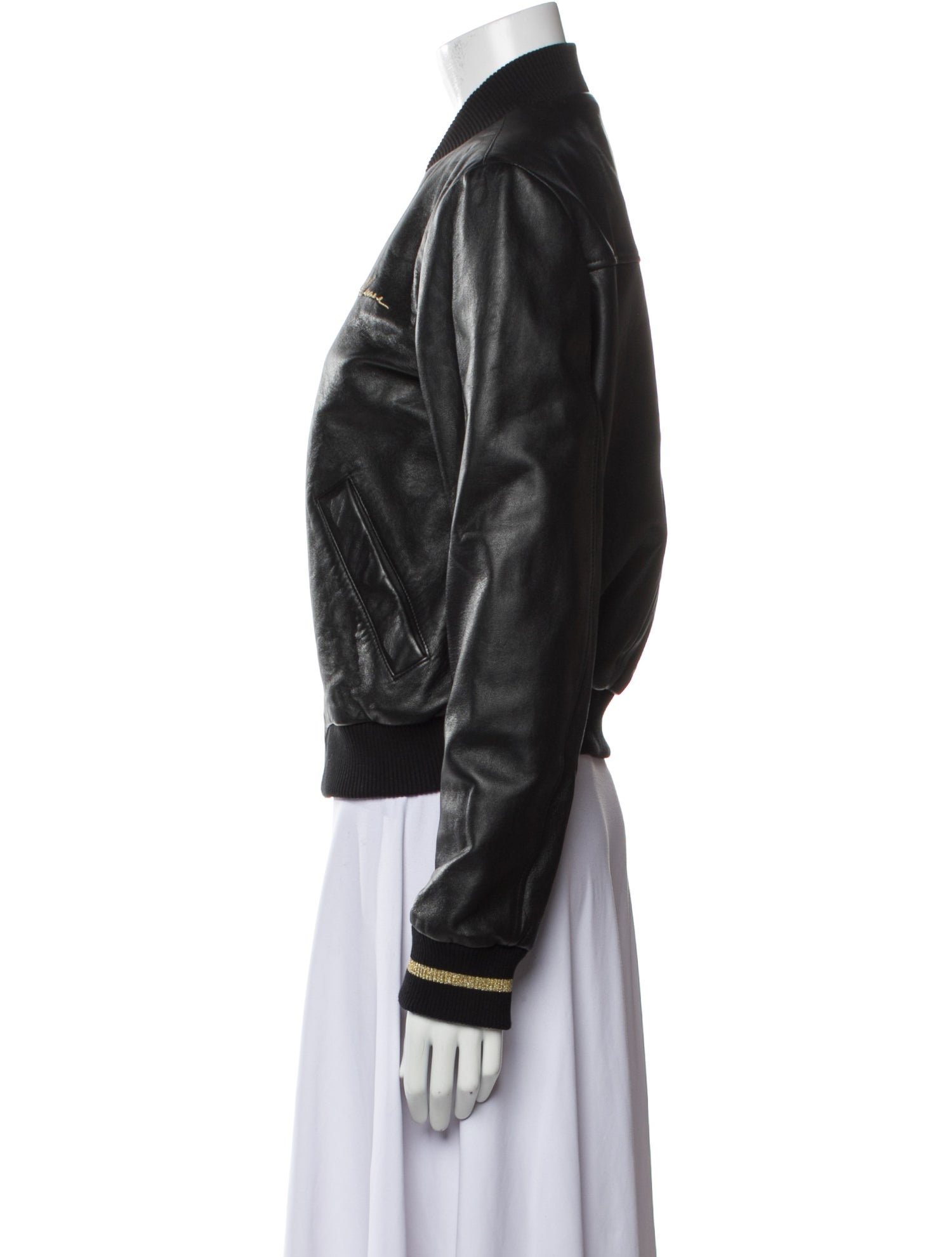 Versace Leather Bomber Jacket