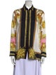 Versace 2022 Printed Button-Up Top