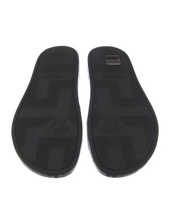 Versace Rubber Floral Print Slides