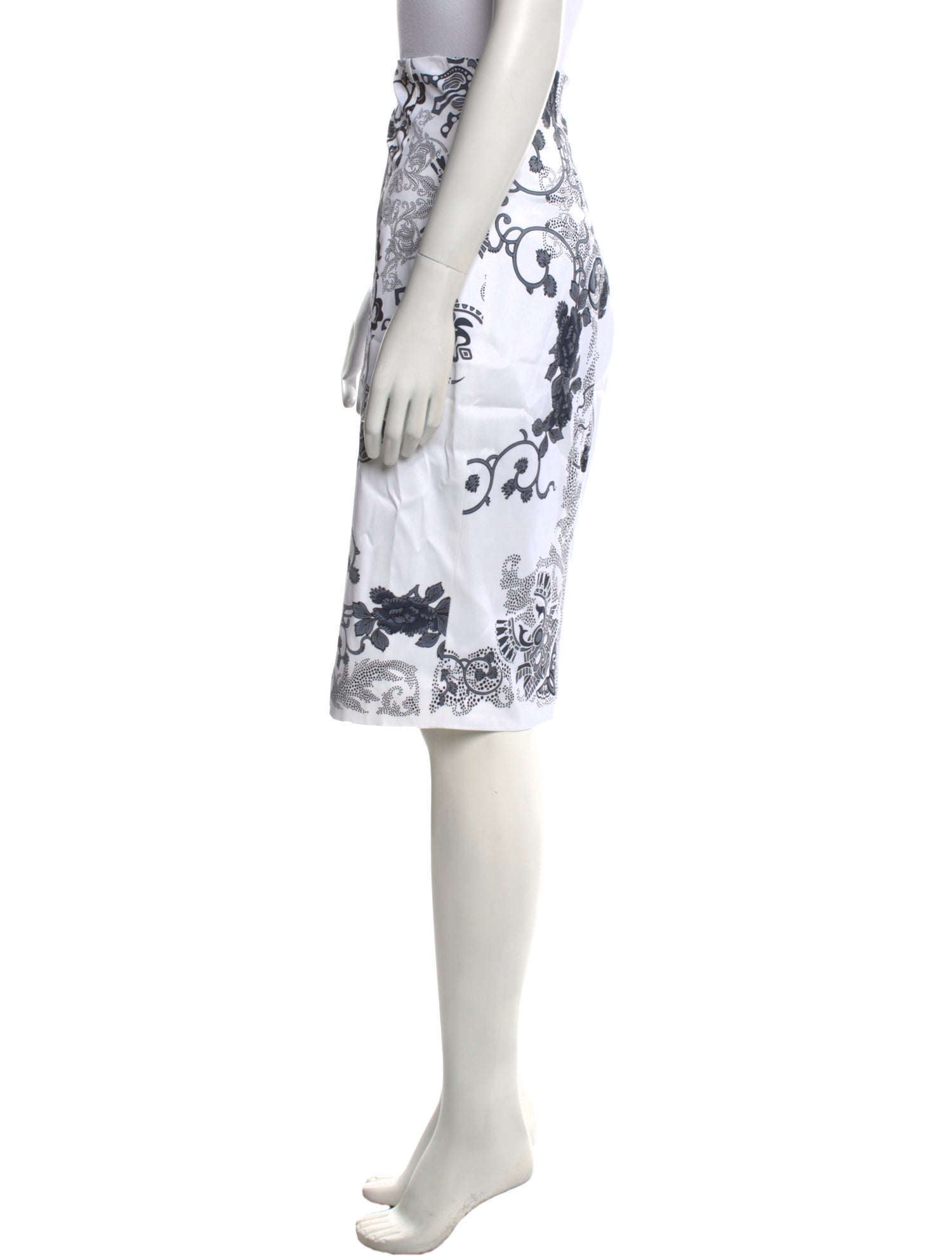 Versace Collection Printed Knee-Length Skirt
