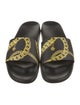 Versace Chain-Link Accent Rubber Slides