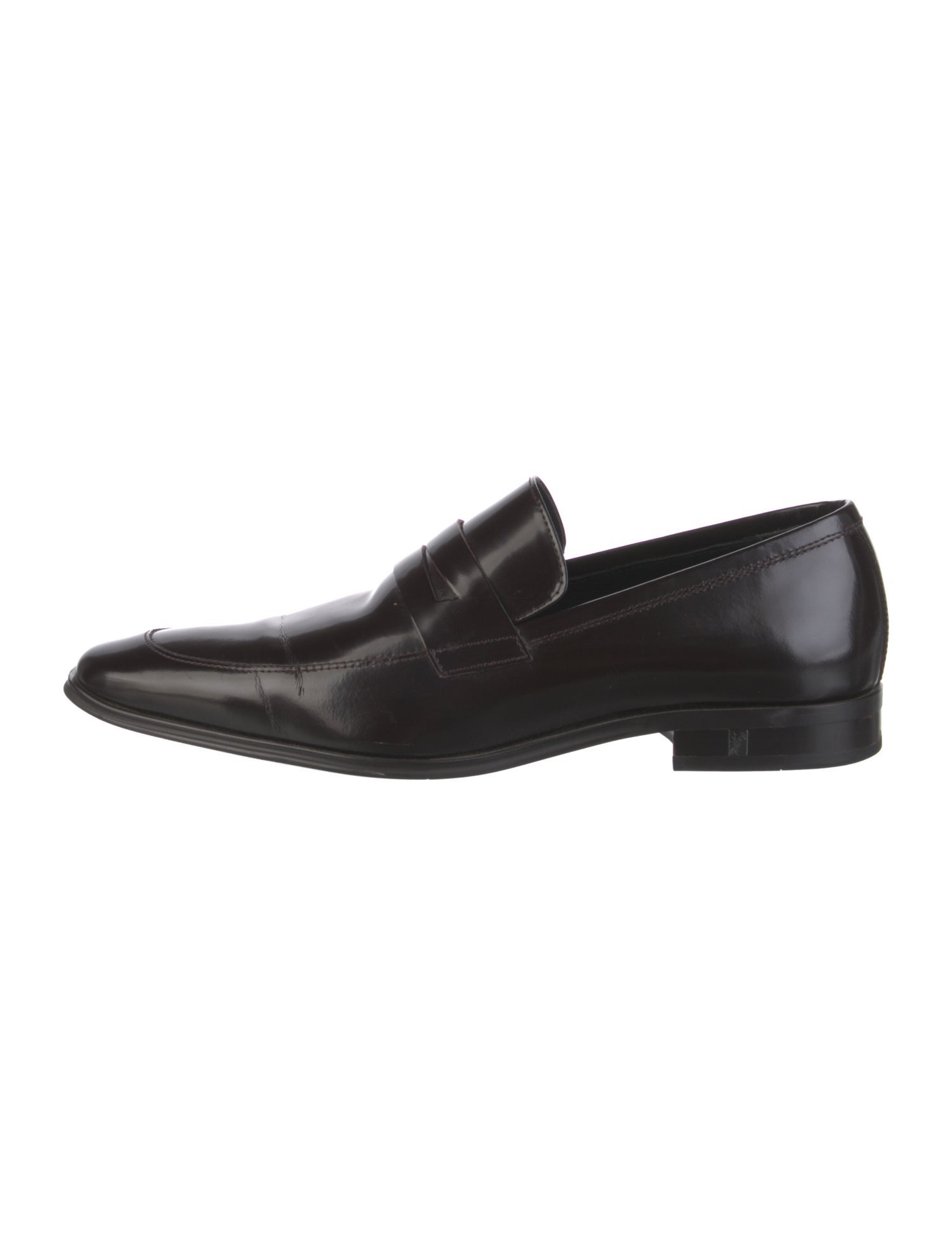 Versace Leather Dress Loafers