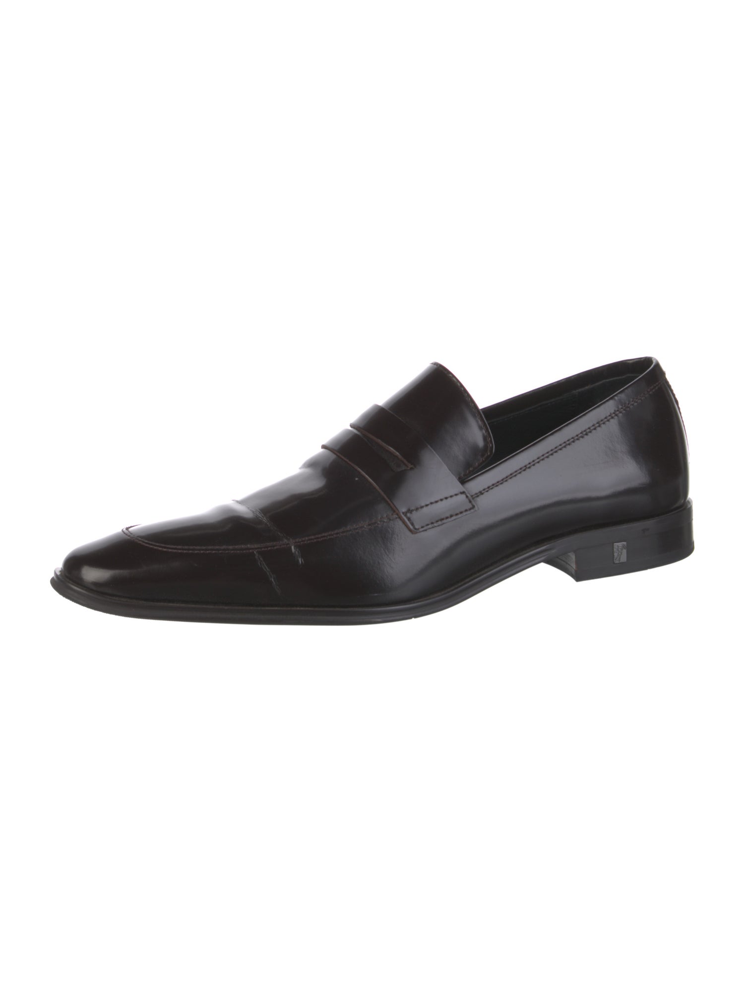 Versace Leather Dress Loafers