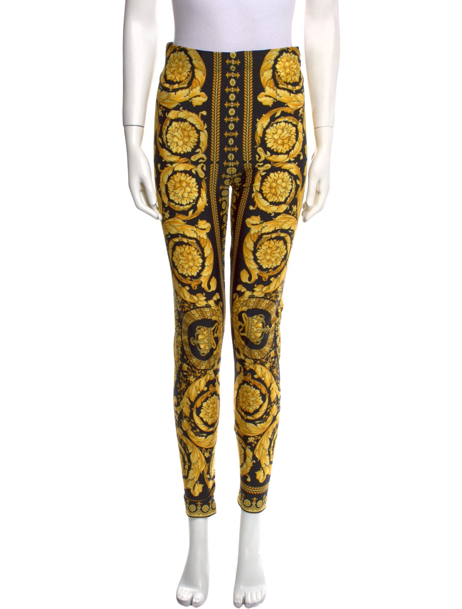 Versace Nylon Skinny Leg Pants