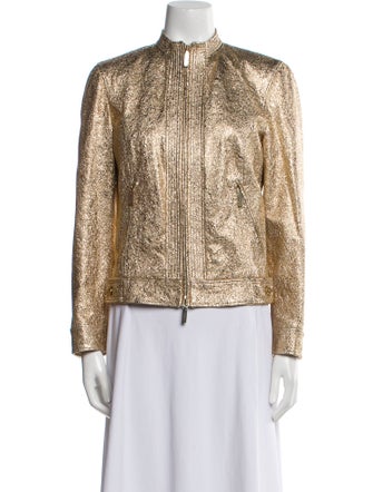 Versace 2010's Leather Evening Jacket