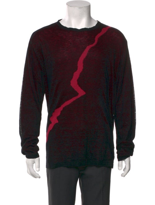 Versace Linen Graphic Print Pullover