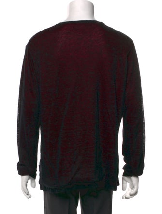 Versace Linen Graphic Print Pullover