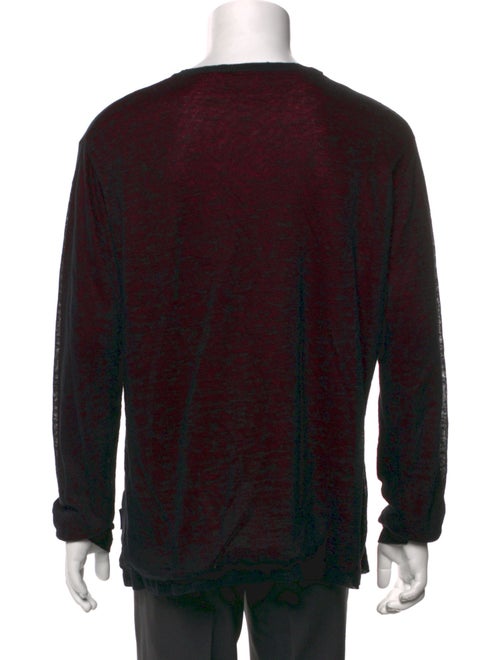 Versace Linen Graphic Print Pullover