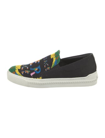 Versace Canvas Printed Loafers