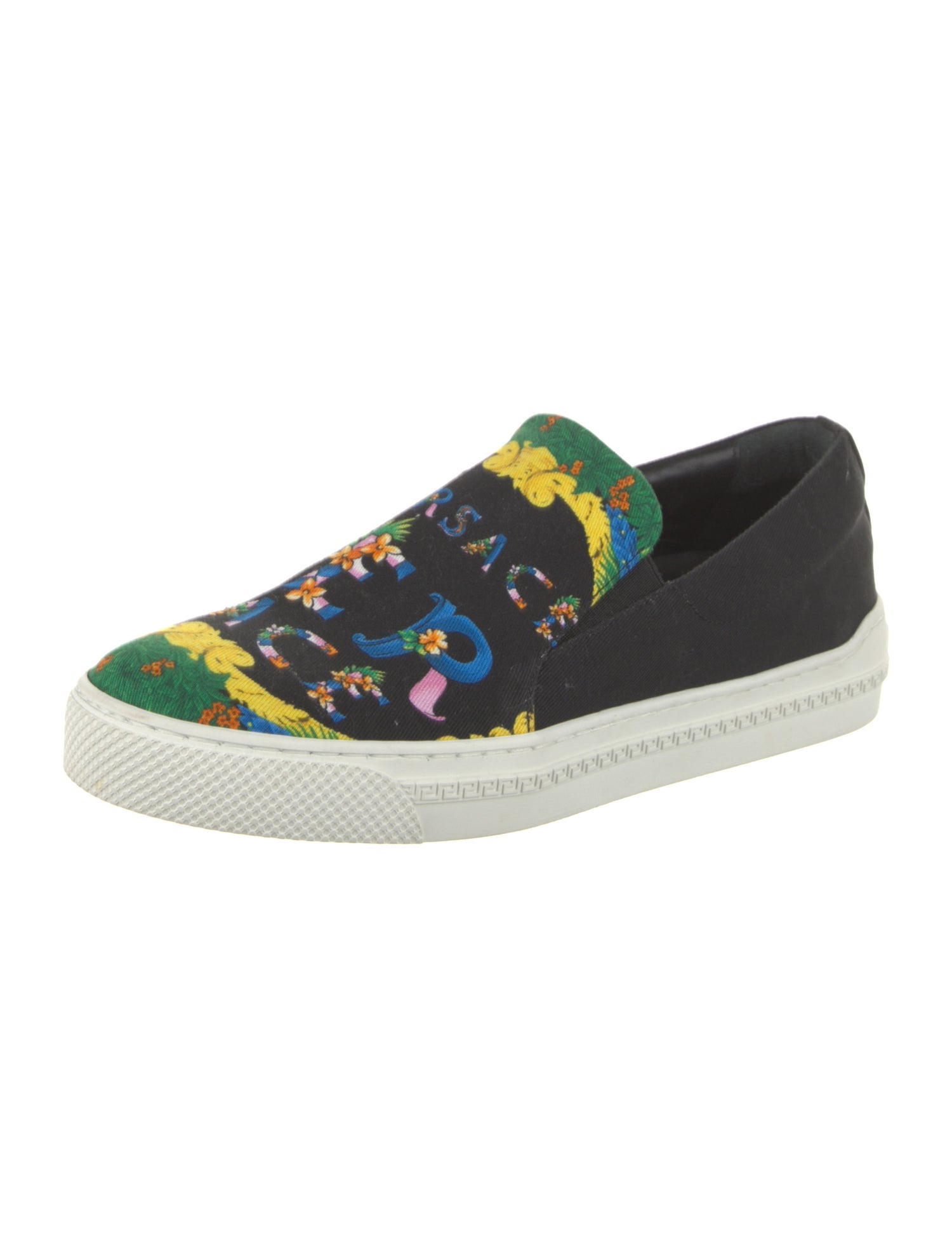 Versace Canvas Printed Loafers