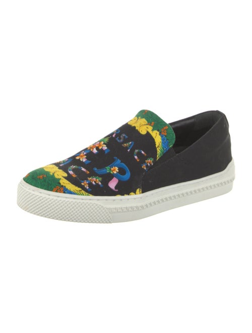 Versace Canvas Printed Loafers