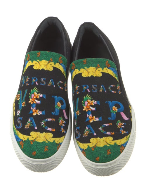 Versace Canvas Printed Loafers