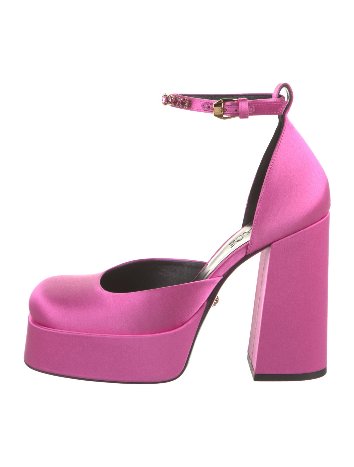 Versace Satin D'Orsay Pumps