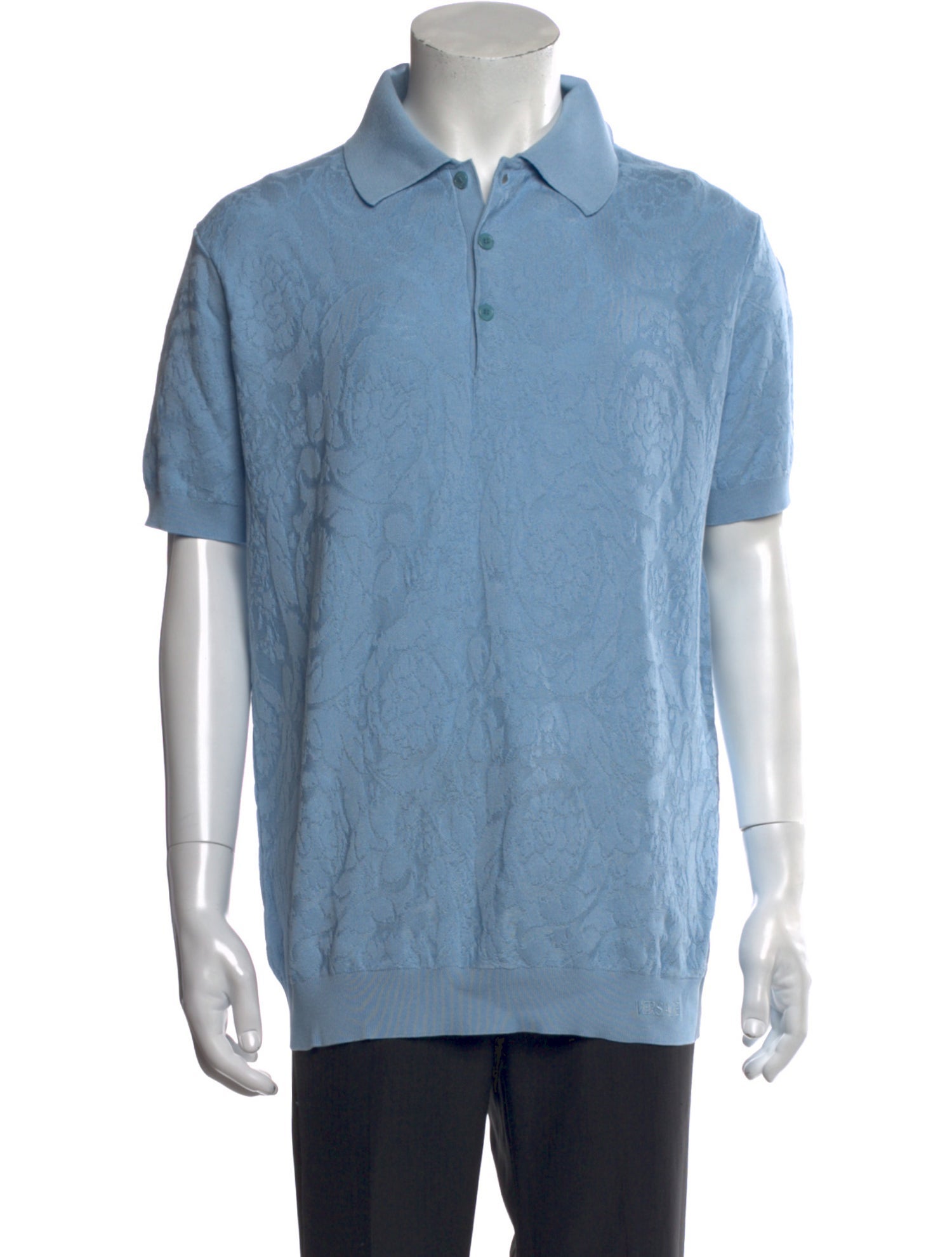 Versace Collar Short Sleeve Polo Shirt