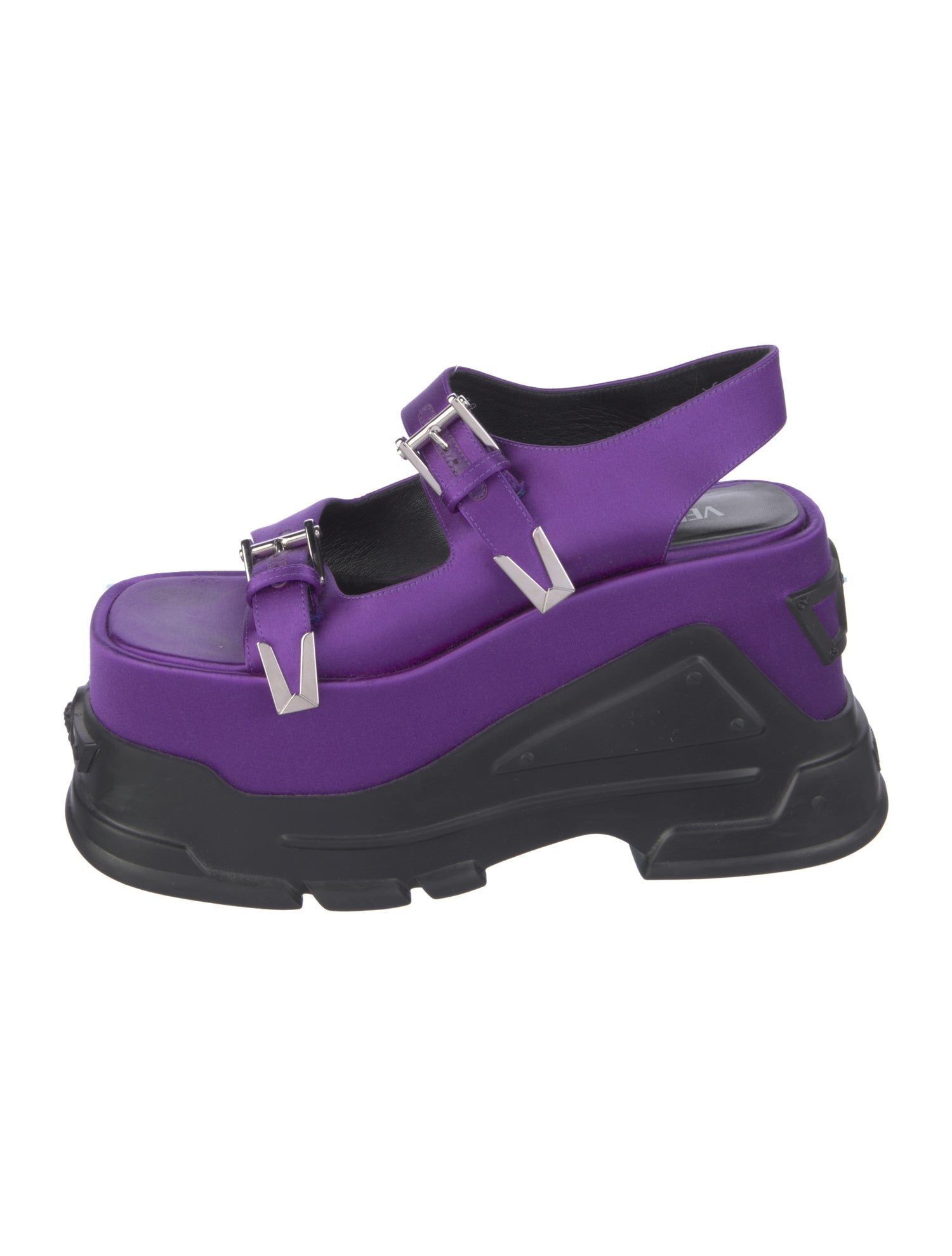 Versace Satin Slingback Sandals