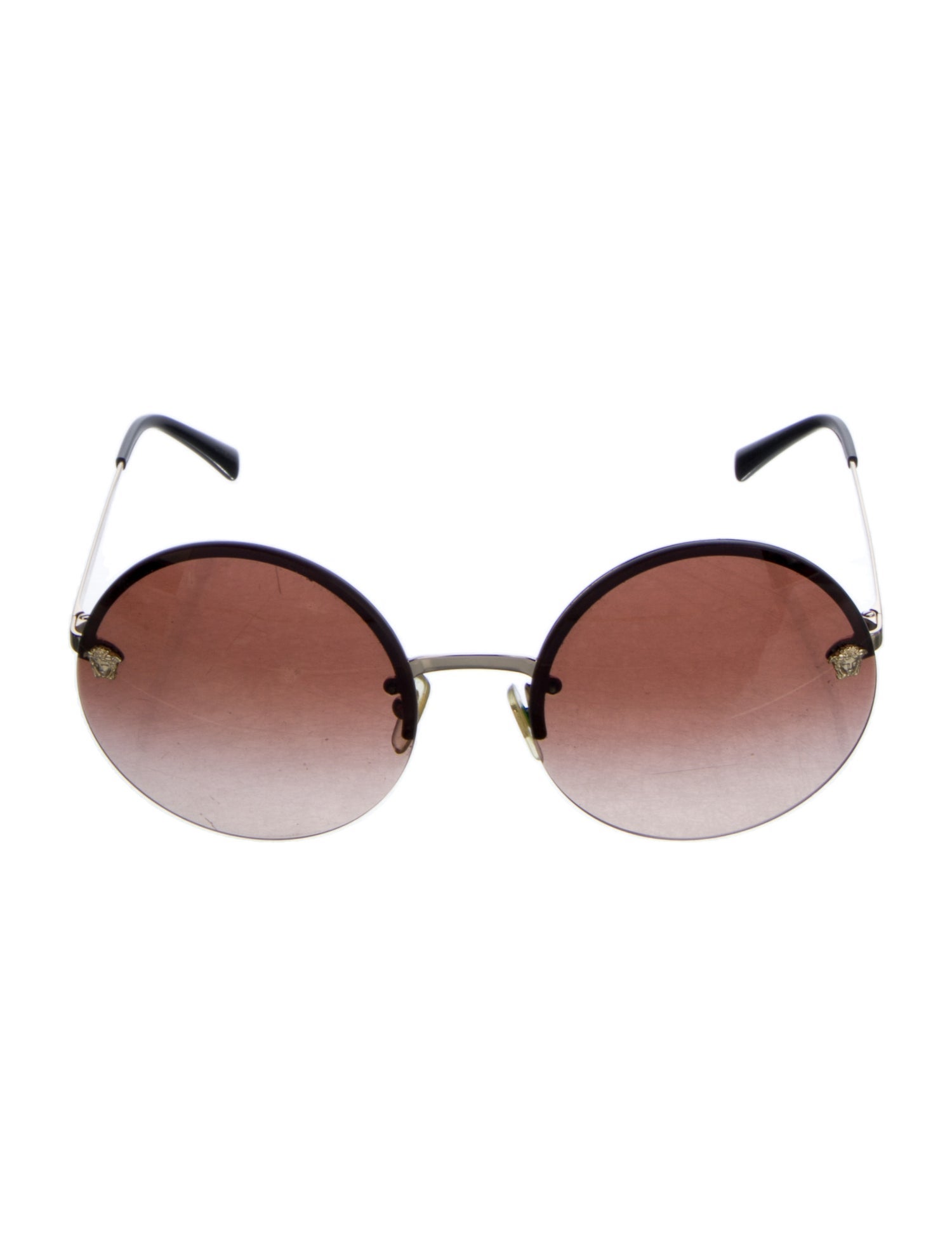 Versace Round Gradient Sunglasses
