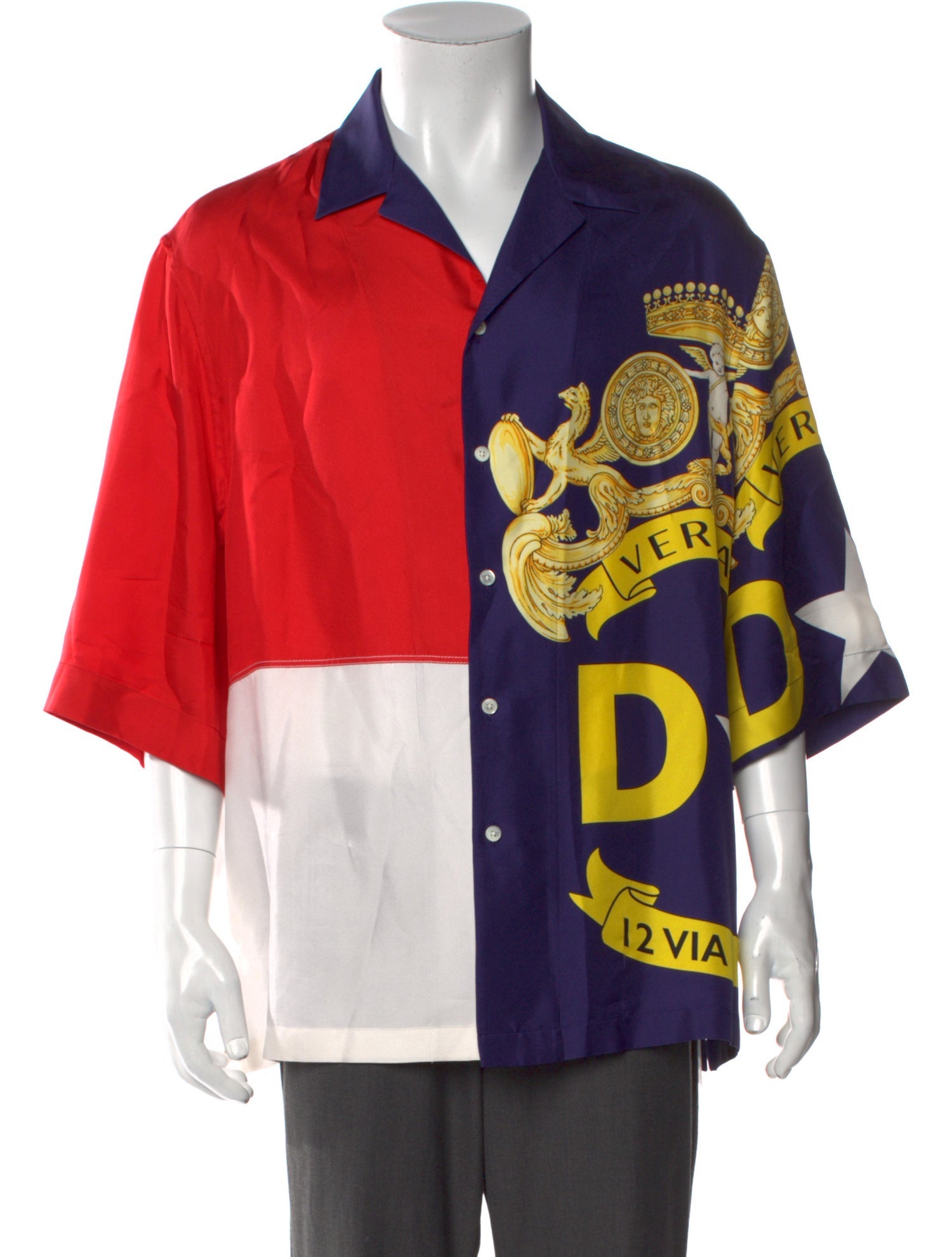 Versace Silk Printed Shirt