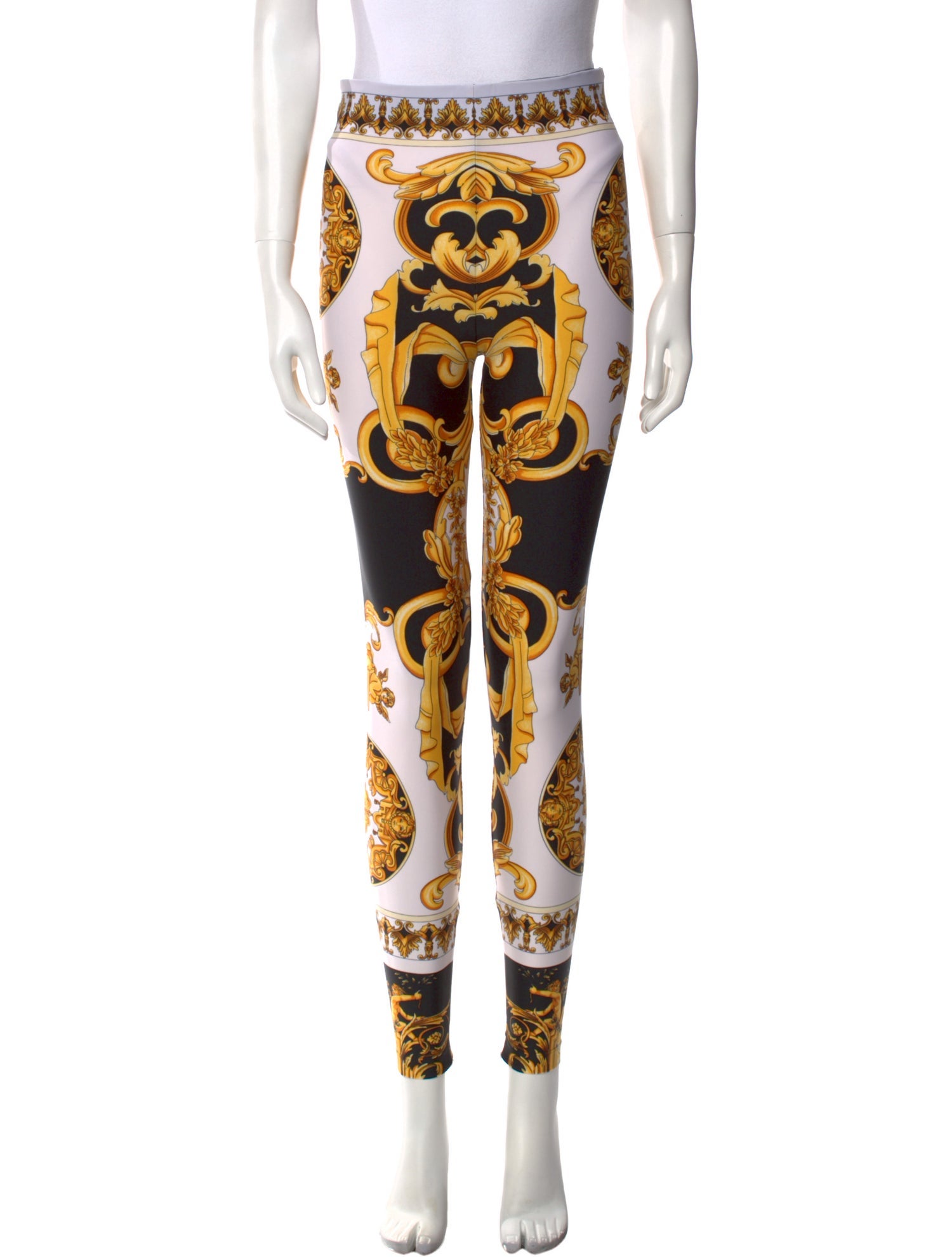 Versace Printed Skinny Leg Pants