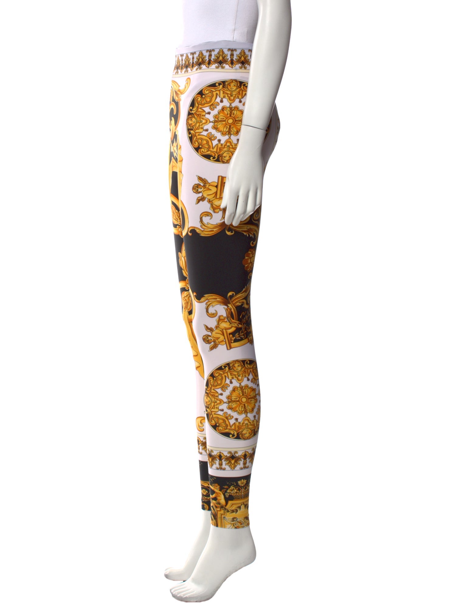Versace Printed Skinny Leg Pants
