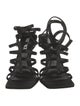Versace Medusa Insignia Satin Gladiator Sandals