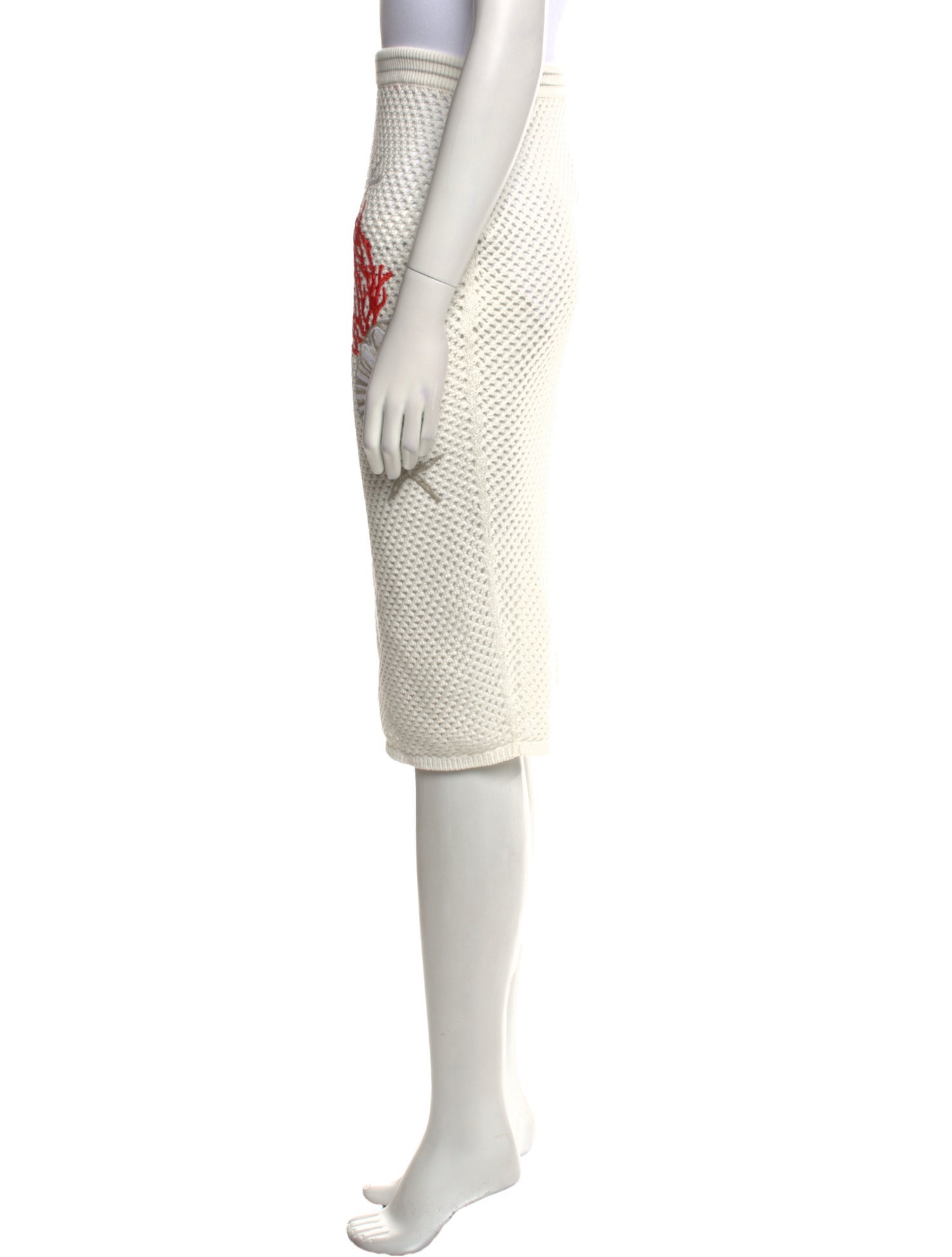 Versace Patterned Knee-Length Skirt w/ Tags