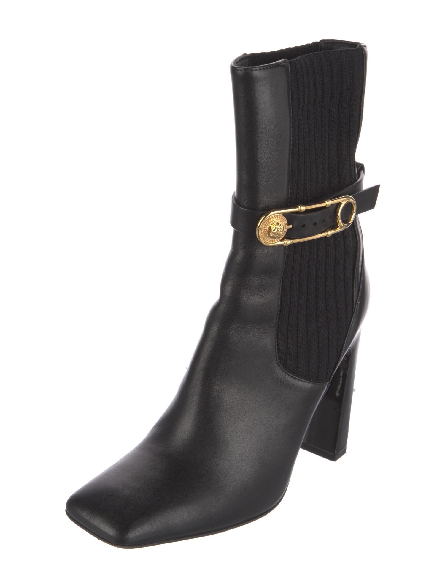 Versace Leather Sock Boots