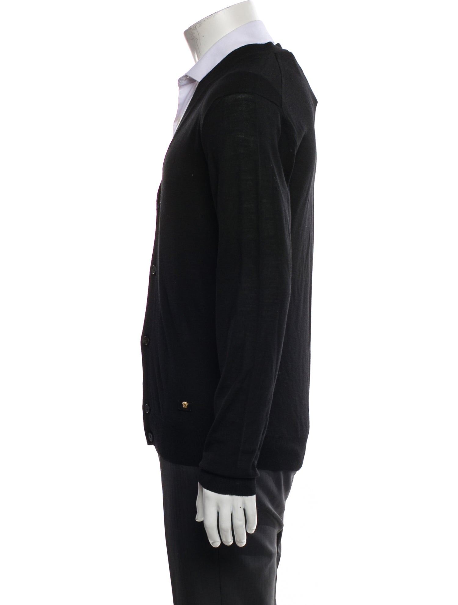 Versace Wool V-Neck Cardigan w/ Tags