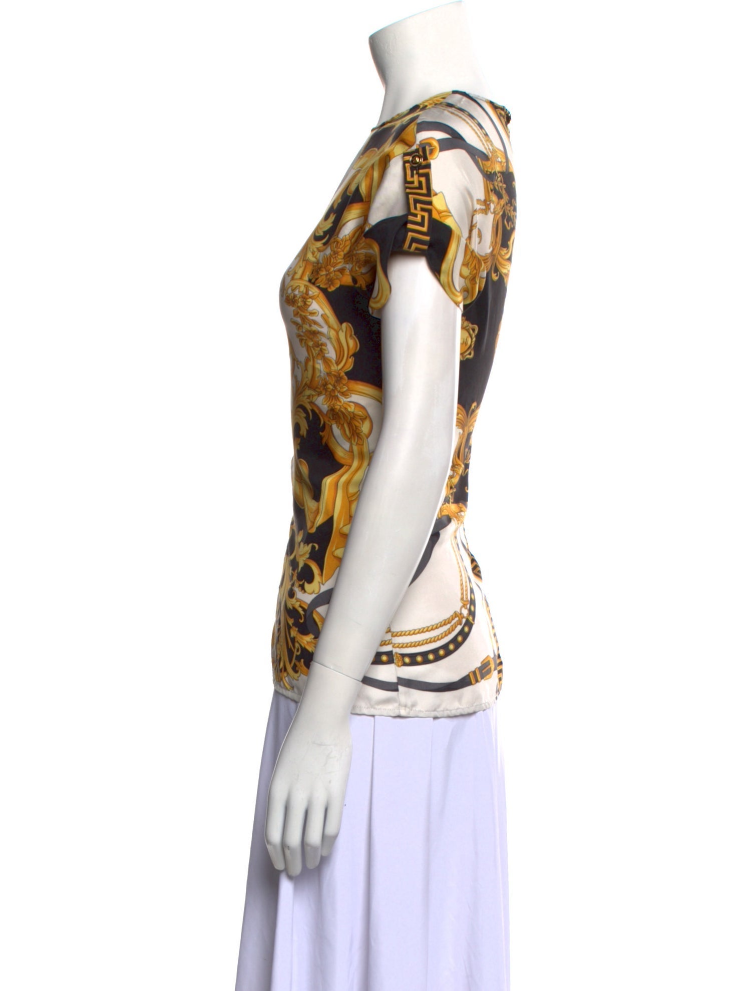 Versace Silk Printed Top