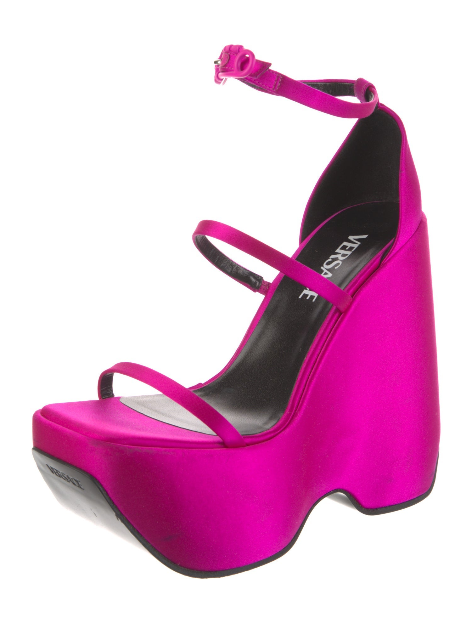 Versace Medusa Insignia Satin Sandals