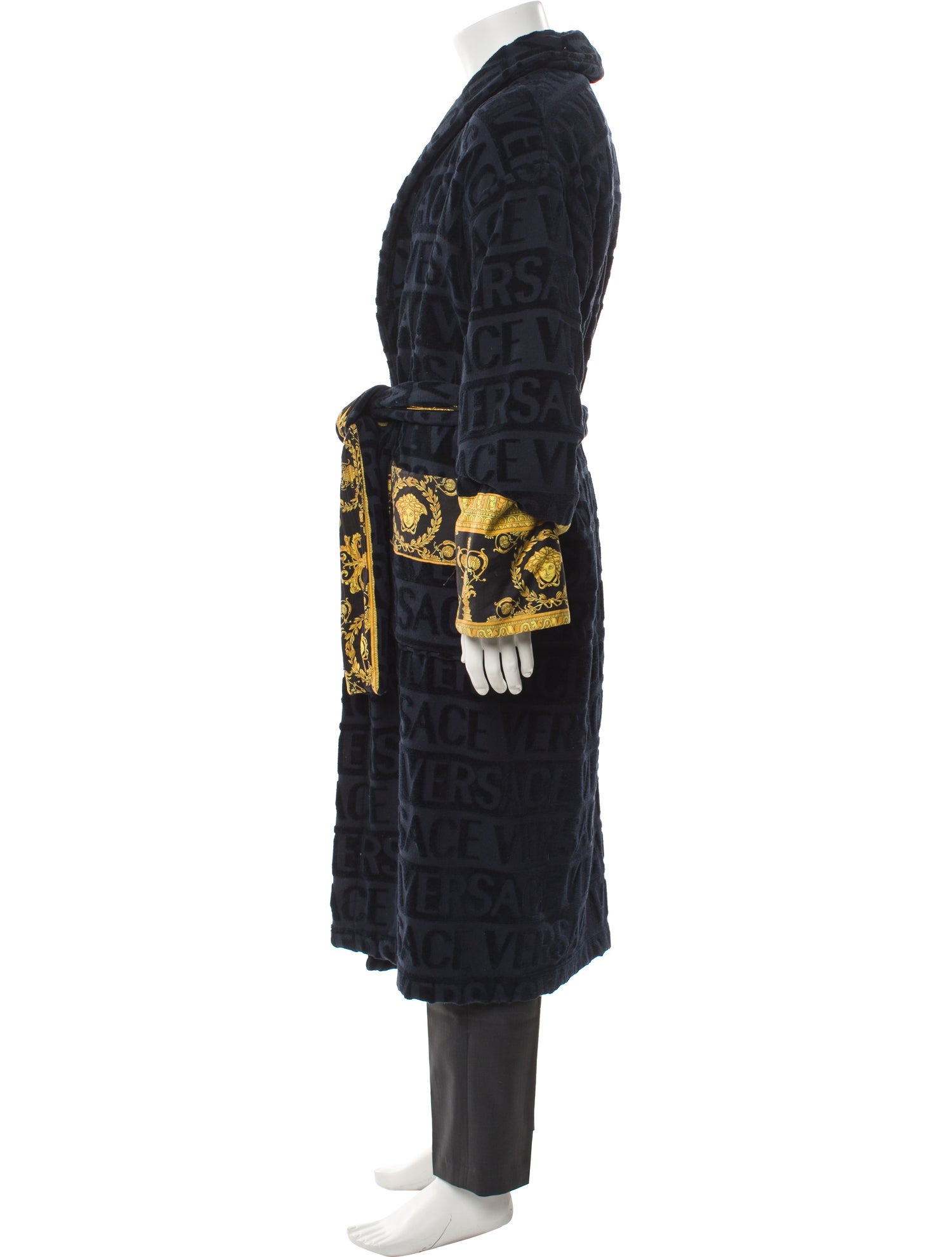 Versace Barocco Print Printed Robe