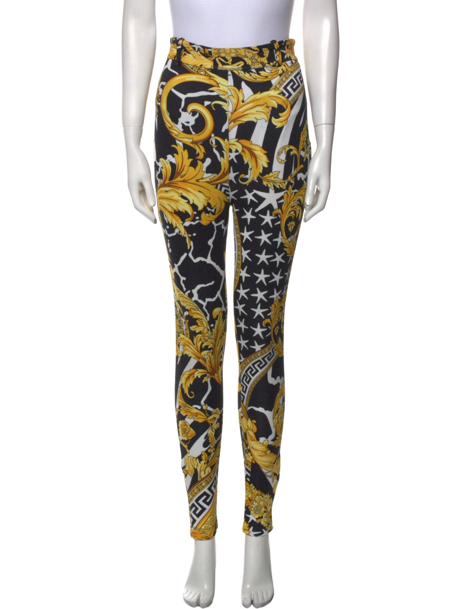 Versace Nylon Skinny Leg Pants