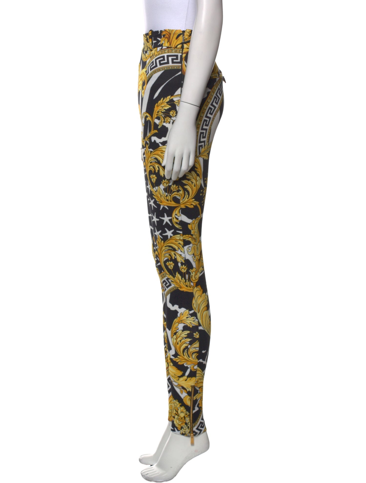 Versace Nylon Skinny Leg Pants
