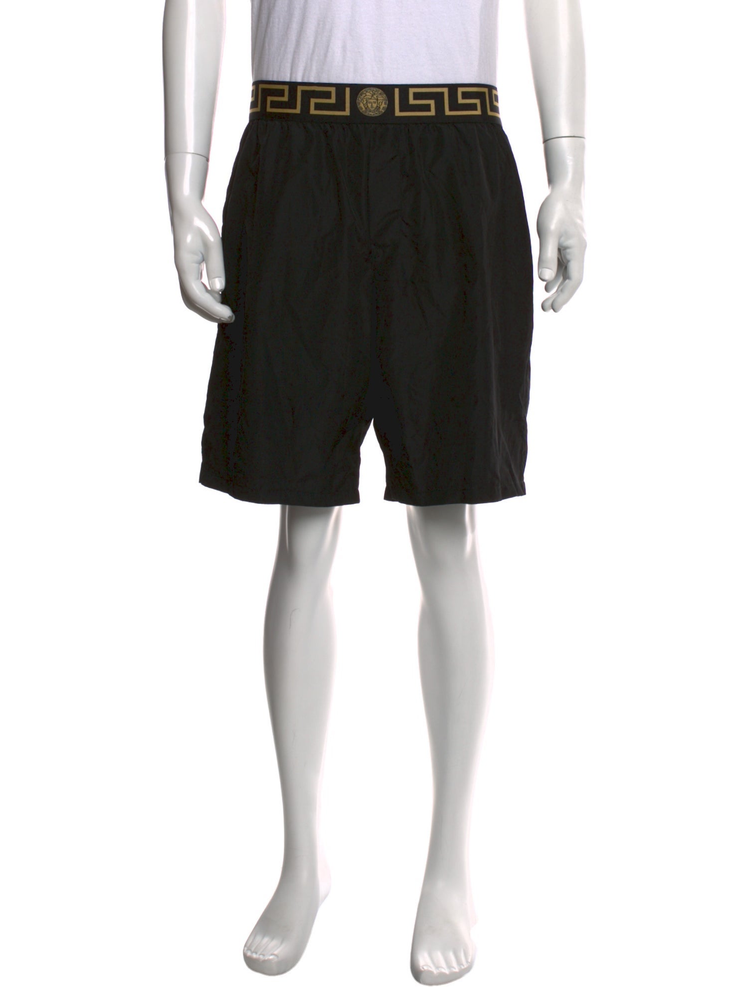 Versace Graphic Print Swim Trunks