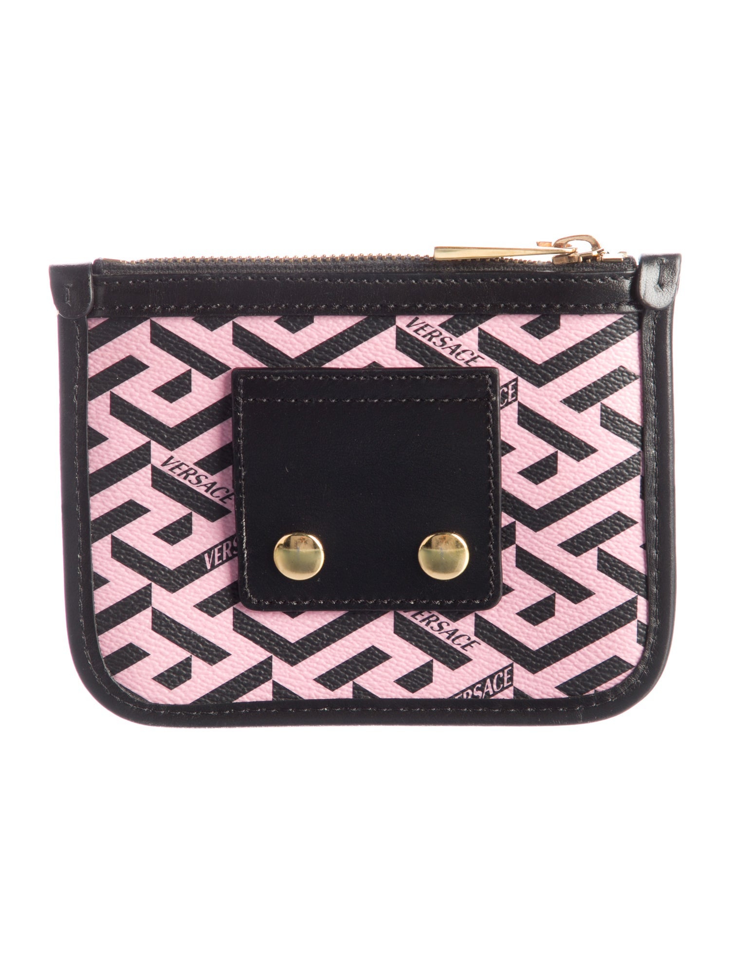 Versace Leather Printed Wallet