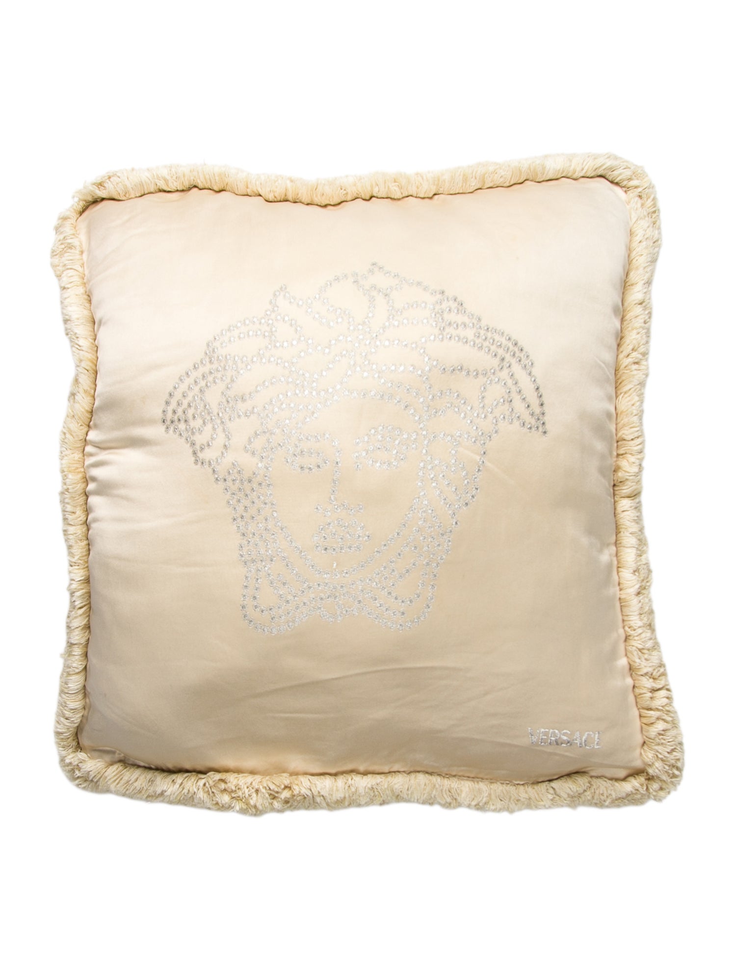 Versace Medusa Silk Throw Pillow
