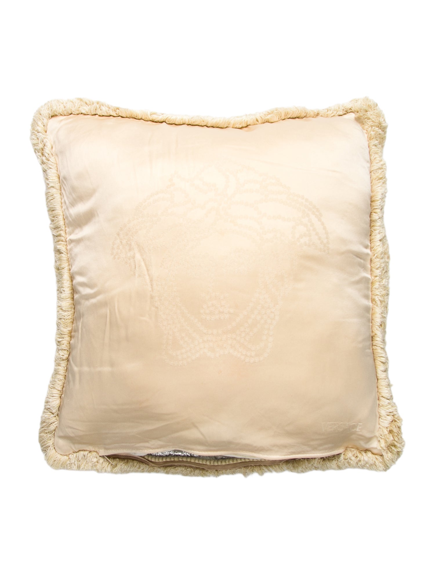 Versace Medusa Silk Throw Pillow