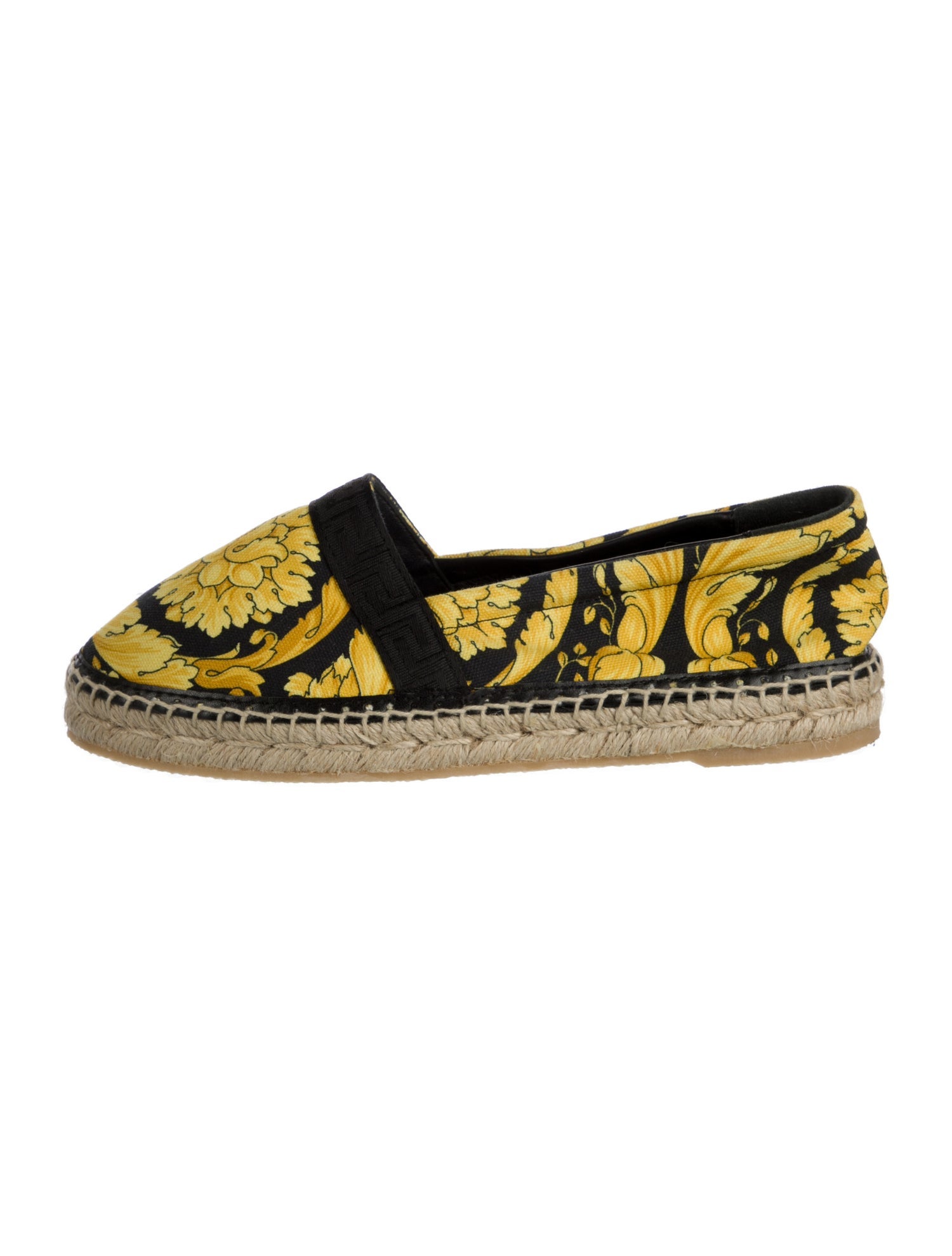 Versace Canvas Floral Print Espadrilles