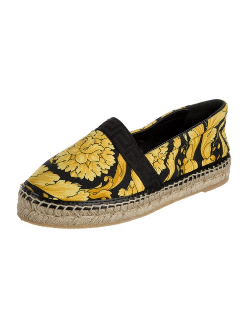 Versace Canvas Floral Print Espadrilles