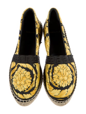 Versace Canvas Floral Print Espadrilles