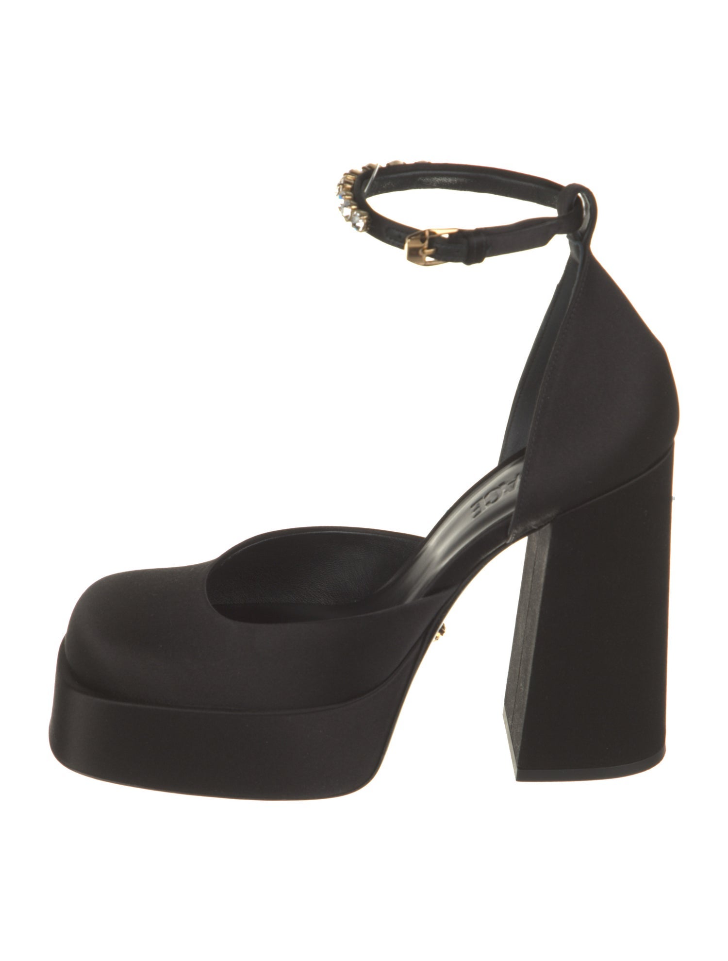 Versace Satin D'Orsay Pumps