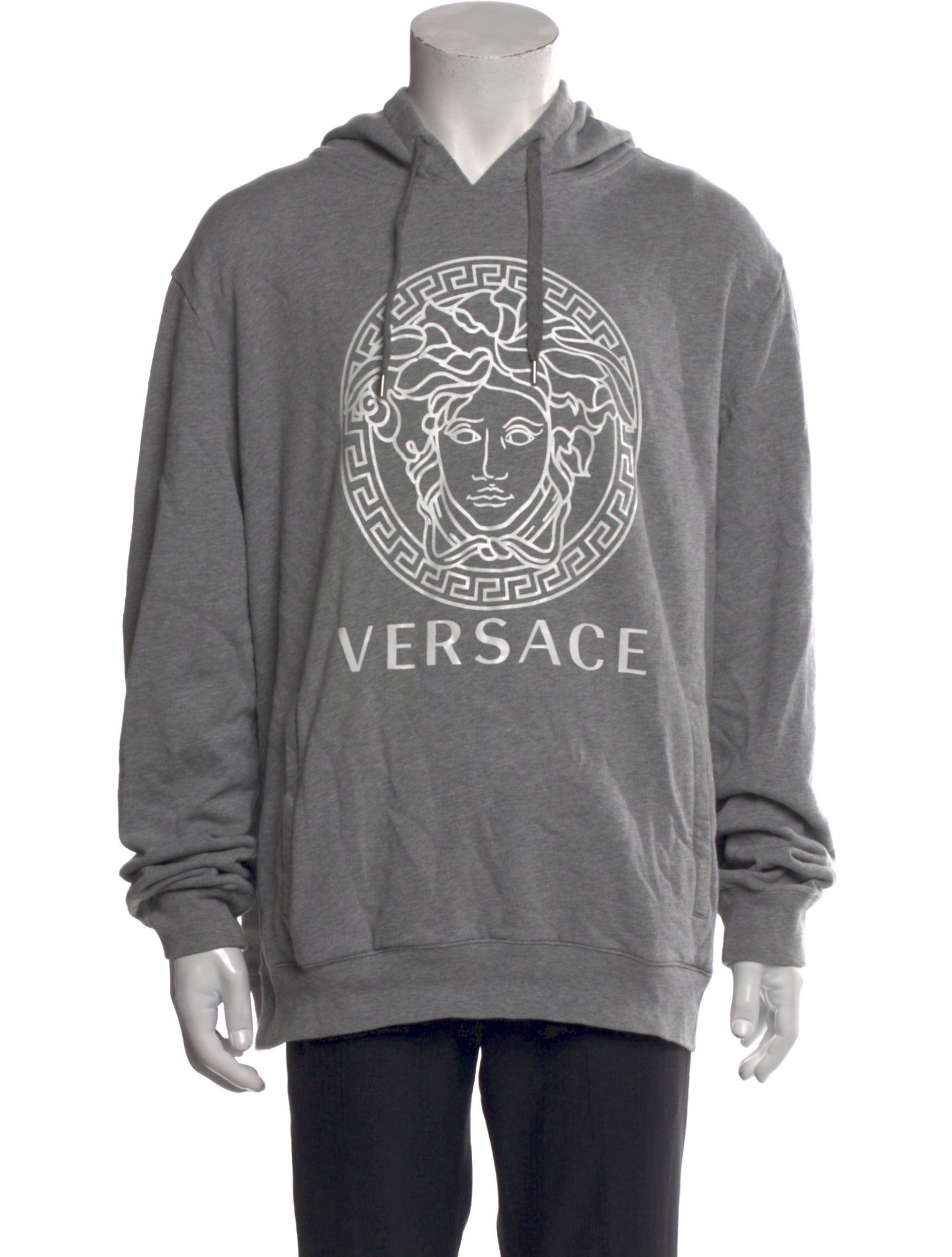 Versace Graphic Print Crew Neck Hoodie
