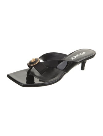 Versace Patent Leather Slides