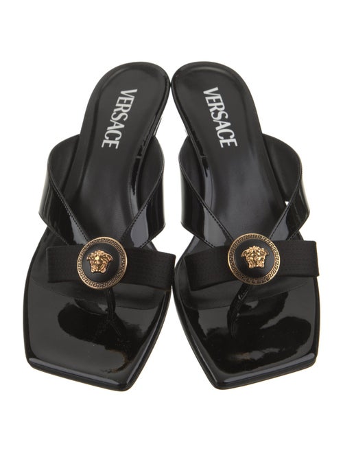 Versace Patent Leather Slides