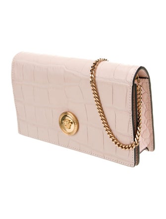 Versace Embossed Leather Clutch