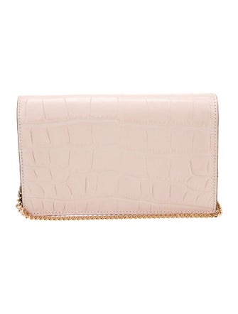 Versace Embossed Leather Clutch
