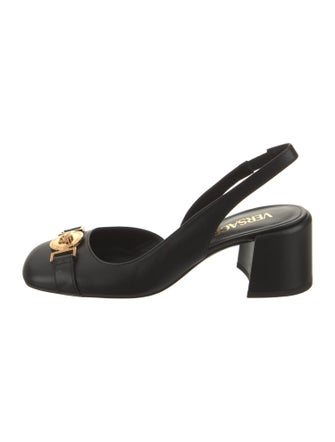 Versace Leather Slingback Pumps