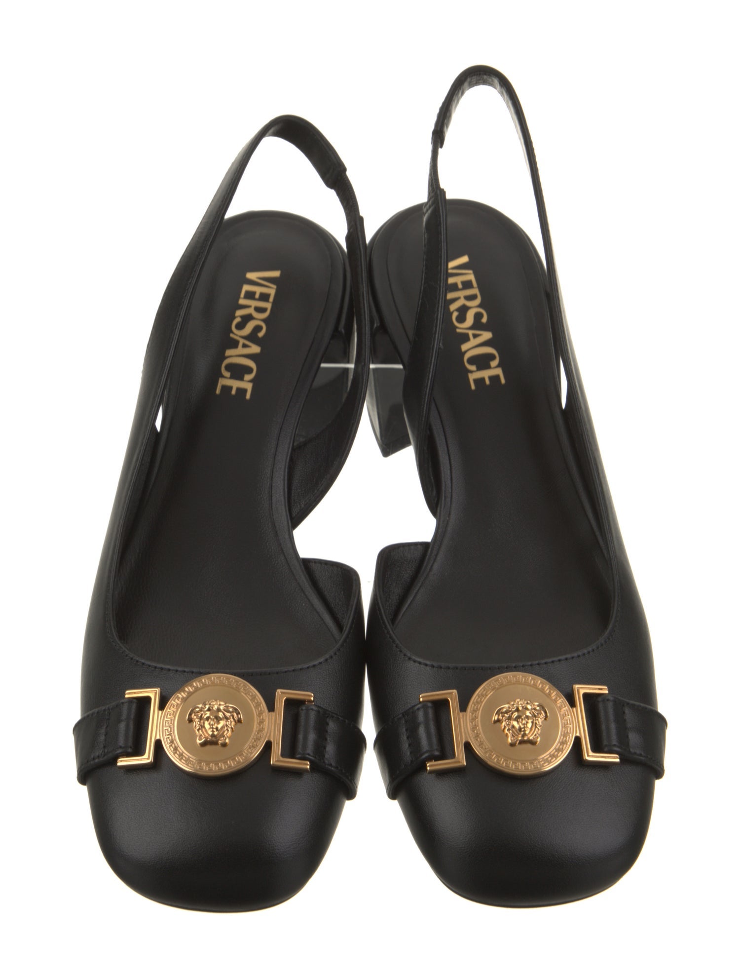Versace Leather Slingback Pumps