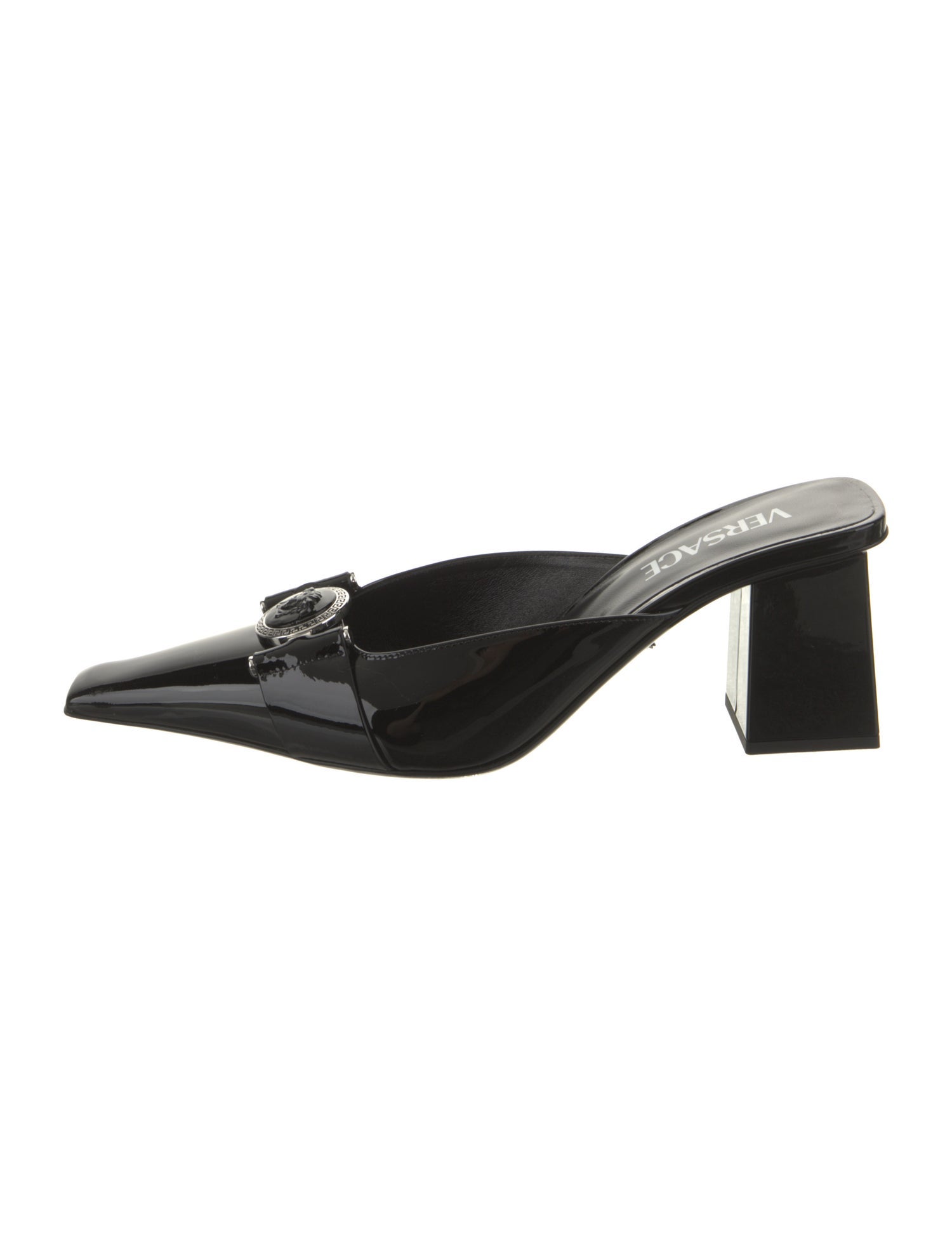 Versace Patent Leather Mules